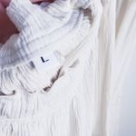 Free People 100 Degree Ivory White Lace Ruffle Mini Halter Dress Photo 8