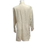 Adrianna Papell  Cream Brocade Stand up collar Jacket size 14 Photo 3