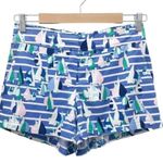 Vineyard Vines Tencel Foley Short Marlin Blue Harbor Sailing Scene Size 00 | XXS Photo 9