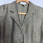 Parisian Signature Khaki Long Sleeve Collar Dress Green Size 6 Photo 4