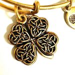 ALEX AND ANI 2017 Four Leaf Clover Bangle Bracelet Photo 1