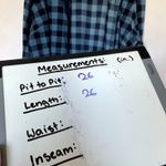 Riders By Lee blue black checkered fleece button down jacket women's size XL Photo 5