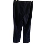 Tory Burch Navy Wool Blend Straight Leg Trousers Pants Photo 5