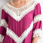 Wishlist Spliced Crochet Tunic Dress‎ Photo 5