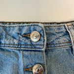 Divided H&M women’s button up light wash denim miniskirt — size 2 Photo 5