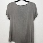 American Eagle  Top Womens Medium Lace Up Stonewash Relaxed Soft Minimalist Boho Photo 4