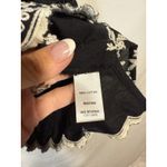 Cato  Established 1946 women's black embroidered cotton blouse Size‎ Large Photo 3