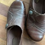 Clarks  Leather Bendable Slip On Clogs Brown Size 8 Fall School Mules Comfort Photo 5