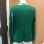 Dana Buchman  green and gold open cardigan Photo 3