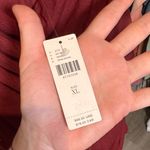 Anthropologie  Burgundy Drape Tank Top Photo 2