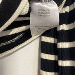 LNA  CLOTHING WOMENS BLACK WHITE STRIPE LONG SLEEVE BLOUSE SMALL Photo 3