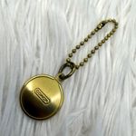 Coach 1"  Metal Circle Replacement Hangtag Hang Tag Bag Charm Photo 1