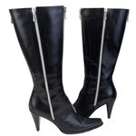 Donald J Pliner Italian Vintage Leather Boots GUC $425 Size 8M S3946 Black Photo 0