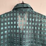 Notations  Green Checkered Button-Up Shirt Women’s Size XL Photo 2