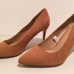 Microsuede Pumps, Size 7 1/2W Brown Photo 0