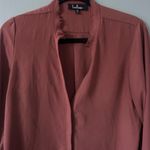 Lulu's Pink Mandarin Collar Relaxed Blouse Size M Photo 1