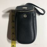 Nine West  Vintage 90’s Black Faux Leather Micro Mini Wristlet Cell Phone Holder Photo 4
