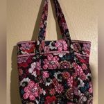 Vera Bradley  Pink and Black Floral Tote Photo 0