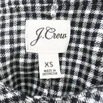 J.Crew NEW Cotton Popover Brushed Flannel Micro Check Print Mini Dress XS Photo 1