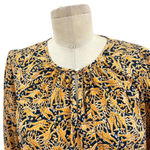 J.Crew  x Drake’s of London Giraffe Print Cotton‎ Blouse Size 4 Photo 3