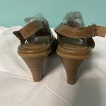 Attention Womens Shoes SIZE 9 Brown Open-Toe Slip-Ons 1.5" High Heel S-367 Photo 2