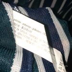 ZARA  Trafaluc vertical Black green white Ribbed Long Sleeve Dress, Medium New. Photo 3