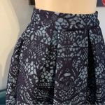 Maje  Blue Jeko Pleated Guipure Lace Mesh Skirt 2 Pockets Lined Back Zip Sz 1 XS Photo 1