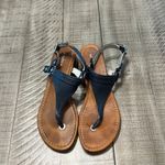 Nautical women’s thong leather sandals. Photo 2