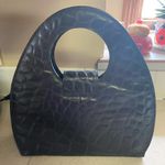Croc Embossed Coastal Cowgirl Vintage Quiet Luxury Minimalist Western Bag Black Photo 2