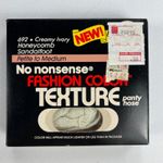 Vintage 1987 No Nonsense Fashion Color Honeycomb Texture Pantyhouse Creamy Ivory Photo 0