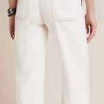 Anthropologie Lily White Cropped Denim Coulottes 28 Photo 1