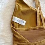 Aerie NWT Offline by  Goals Light Tan Ribbed Padded Sports Bra - Size: Large Photo 4