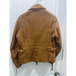 Vintage Walter Leather Co. Made in Mexico Leather Cognac Biker Jacket Sz S Brown Photo 5