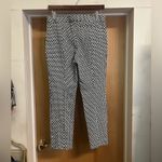 Tory Burch Cameron Cropped Straight Leg Pants Geometric Pattern - size 4 Photo 1