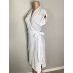 Three Dots New.  white gauze wrap dress. Size small. Retails. $160 Photo 5