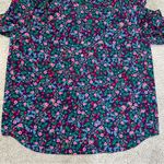 J. Crew Factory Women’s Popover Plaket Blouse Top Longsleeve Floral Multicolor S Pink Photo 6