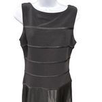 Tadashi Shoji Tadashi Black Maxi Dress Evening Formal Sleeveless Rhinestone Detail VTG Size 10 Photo 2