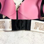 PINK - Victoria's Secret VS PINK Black Floral Wear Everywhere Wireless Lightly Lined Bra Size 34C Photo 5