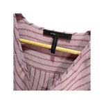 BCBGMAXAZRIA  Pink Striped Wrap Blouse Top XS Career Business Photo 4
