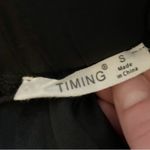 Timing Classic Black Wide Leg Full Length Trousers Photo 3