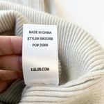 Lulus  Womens M Jourdaine Taupe Bell‎ Sleeve Sweater Dress V-Neck Fall Stretchy Photo 11