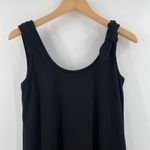 Marine layer  Lexi Rib Leah Dress Extra Small Black Ribbed One Bow Shoulder NWT Photo 7