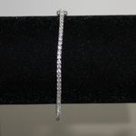 925 Sterling Silver Tennis Bracelet Photo 2