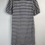 See By Chloe  Size 4 Shift Dress Striped Blue White Ruffle Front Nautical Women’s Photo 8
