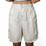 Cream Ralph Lauren 100% linen cargo shorts #linenlove White Size 8 Photo 1
