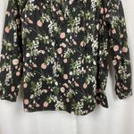J.Crew x Liberty of London Black Floral Poppy Dream Peasant Blouse Sz.S Photo 4