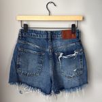ZARA Distressed High Waist Shorty Cut Off Shorts Photo 1