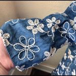 ICE embroidered shift dress Blue Size 2 Photo 3