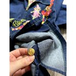 Vintage 90s Y2K Embroidered Fairy Garden Denim Jacket XL Whimsical Ethereal Folk Blue Photo 5