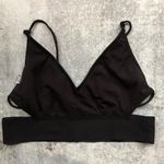 Free People Intimately Aria Lace Longline Cut Out Black Bralette Bra XS Photo 5